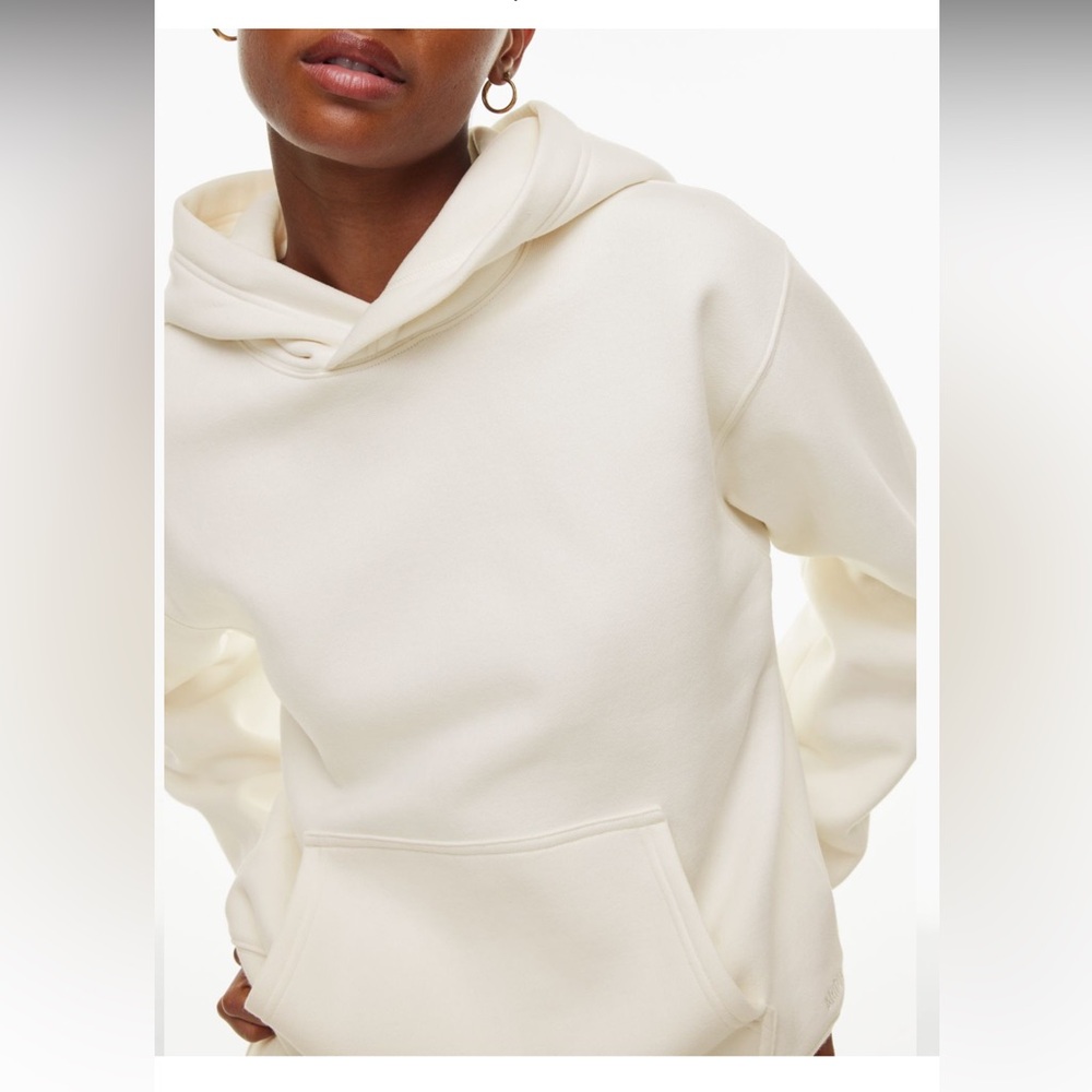 TNA Cozy Fleece Perfect Hoodie, Heather Oatmeal, M